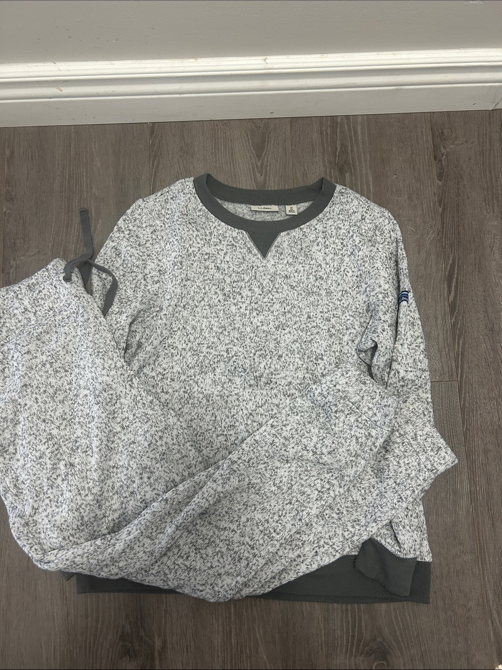 L.L. Bean Women's Gray Speckled Lounge Set